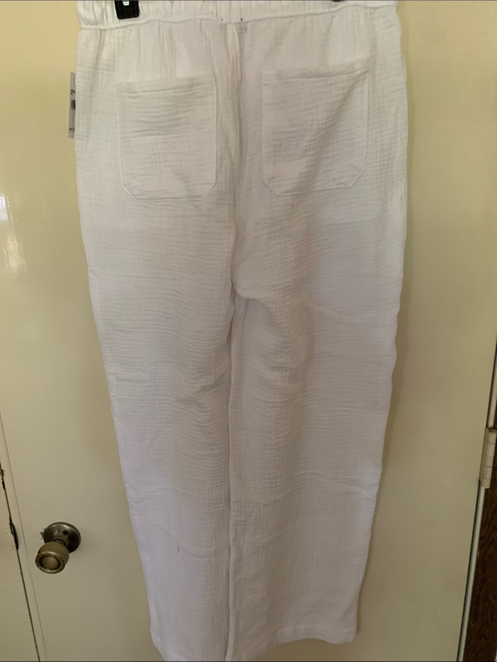 NWT Splendid White gauze Wide-Leg Pants, Large - Picture 2 of 4